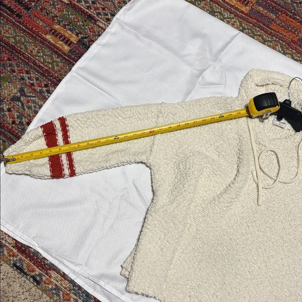 Zenana Outfitters Cream Textured Sweater over size. - Picture 10 of 11